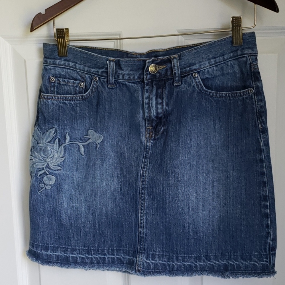 Denim funky skirt